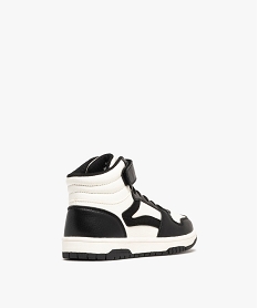 baskets montantes bicolores a scratch fille noir standard basketsG871301_4