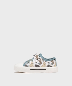 baskets en toile imprimee a scratch garcon - buggyshoes blanc vif basketsG873701_3