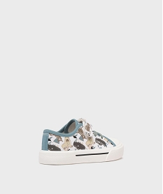 baskets en toile imprimee a scratch garcon - buggyshoes blanc vif basketsG873701_4