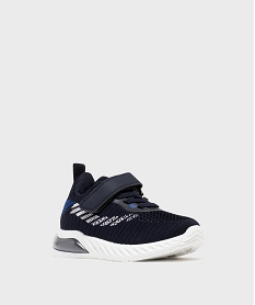 baskets en mesh a scratch et semelle bulle dair garcon - 5 miles bleu basketsG873901_2