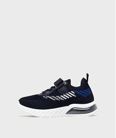 baskets en mesh a scratch et semelle bulle dair garcon - 5 miles bleu basketsG873901_3