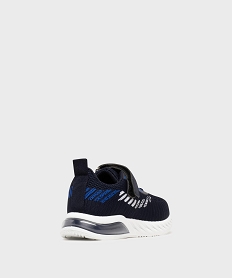 baskets en mesh a scratch et semelle bulle dair garcon - 5 miles bleu basketsG873901_4