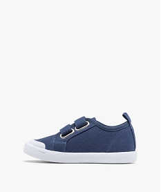 baskets en toile a scratch garcon bleu standard basketsG875901_3