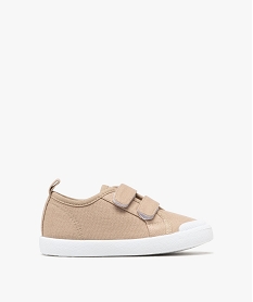 GEMO Baskets en toile à scratch garçon beige standard