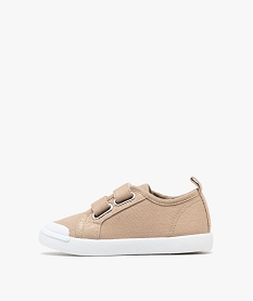 baskets en toile a scratch garcon beige standard basketsG876701_3