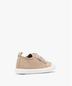 baskets en toile a scratch garcon beige standard basketsG876701_4