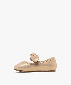 ballerines pailletees avec elastique de maintien sous nœud bebe fille dore ballerines et babiesG879301_3