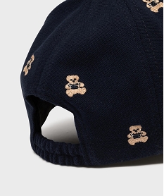 casquette en maille piquee a motifs oursons bebe garcon bleuG879901_3