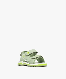 sandales sport a brides scratch bebe garcon vert sandales et nu-piedsG882101_2