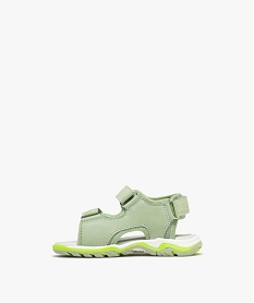 sandales sport a brides scratch bebe garcon vert sandales et nu-piedsG882101_3