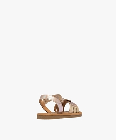 sandales metallisees a bride scratch et cœur en relief bebe fille dore sandales et nu-piedsG884601_4