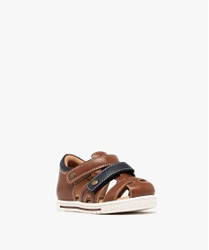 sandales a bout et talon fermes bebe garcon marron standard sandales et nu-piedsG885101_2