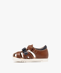 sandales a bout et talon fermes bebe garcon marron standard sandales et nu-piedsG885101_3
