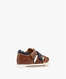 sandales a bout et talon fermes bebe garcon marron standard sandales et nu-piedsG885101_4