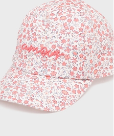 casquette en coton a motifs fleuris fille roseG886201_2