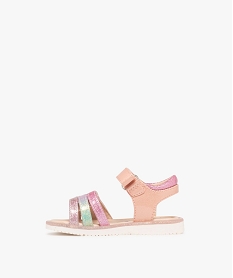 sandales a brides pailletees fermeture scratch bebe fille - lovely wings rose chine sandales et nu-piedsG886601_3