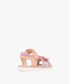 sandales a brides pailletees fermeture scratch bebe fille - lovely wings rose chine sandales et nu-piedsG886601_4