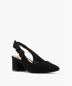 escarpins sling-back avec noeud sur le cote femme - valentina baldano noir standardG887401_2