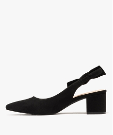 escarpins sling-back avec noeud sur le cote femme - valentina baldano noir standardG887401_3