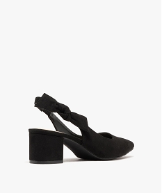 escarpins sling-back avec noeud sur le cote femme - valentina baldano noir standardG887401_4