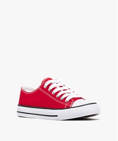 baskets en toile sur semelle epaisse femme rouge standardG887601_2
