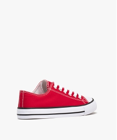 baskets en toile sur semelle epaisse femme rouge standardG887601_4