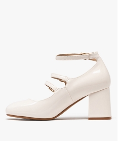 escarpins vernis a bout carre et talon haut et large femme beigeG888401_3