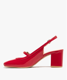 escarpins sling-back avec boucles a strass femme rouge vifG888601_4