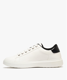 baskets tricolores a lacets femme blanc standardG889001_3