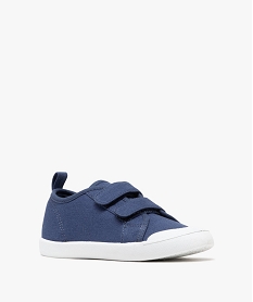 tennis en toile fermeture a scratch garcon - buggy bleu standard basketsG889201_2