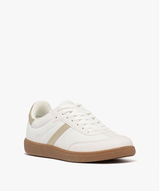 baskets basses a lacets look retro femme - camps united blanc standardG889401_2