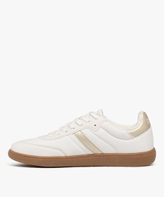 baskets basses a lacets look retro femme - camps united blanc standardG889401_3