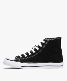 baskets montantes en toile sur semelle bicolore femme noir standardG890001_3