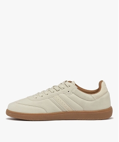 baskets basses a lacets look retro femme - camps united beigeG890601_3