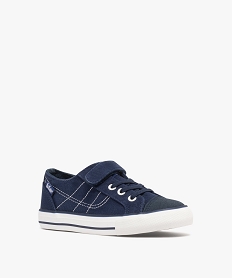 tennis en toile fermeture scratch garcon - lee cooper bleu basketsG891901_2