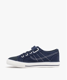 tennis en toile fermeture scratch garcon - lee cooper bleu basketsG891901_3