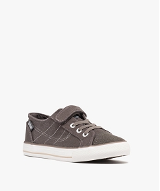 tennis en toile fermeture scratch garcon - lee cooper brun basketsG892101_2