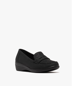 mocassins confort a talon compense femme noir standard mocassinsG893701_2