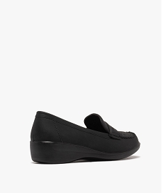 mocassins confort a talon compense femme noir standard mocassinsG893701_4