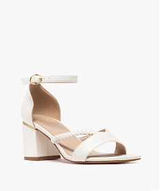 sandales femme a talon large et bout carre femme blanc standard sandales a talonG896001_2