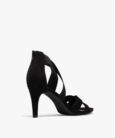 sandales a talon aiguille en suedine a brides elastiques femme noir standard sandales a talonG898401_4