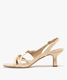 sandales a talon avec brides et boucles en strass femme beige standard sandales a talonG899001_3