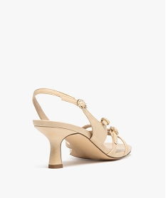 sandales a talon avec brides et boucles en strass femme beige standard sandales a talonG899001_4