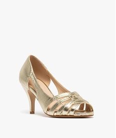 sandales metallisees a talon fin femme - valentina baldano dore sandales a talonG899401_2