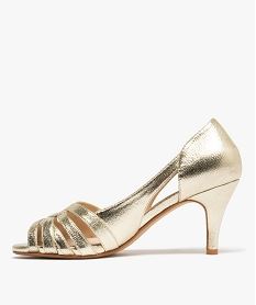 sandales metallisees a talon fin femme - valentina baldano dore sandales a talonG899401_3