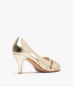 sandales metallisees a talon fin femme - valentina baldano dore sandales a talonG899401_4
