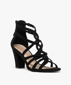 sandales multibrides a talon femme noir standard sandales a talonG899601_2