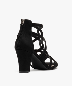 sandales multibrides a talon femme noir standard sandales a talonG899601_4