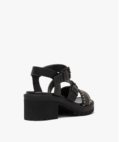 sandales a talon et semelle crantee femme noir chine sandales a talonG900401_4