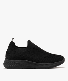 GEMO Baskets en mesh à enfiler femme noir standard